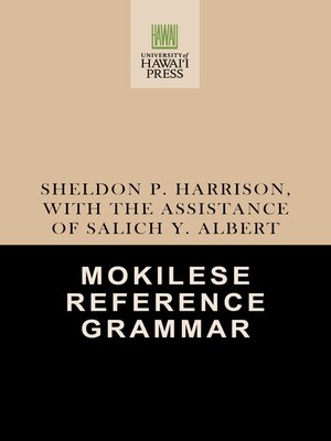 cover image of Mokilese Reference Grammar
